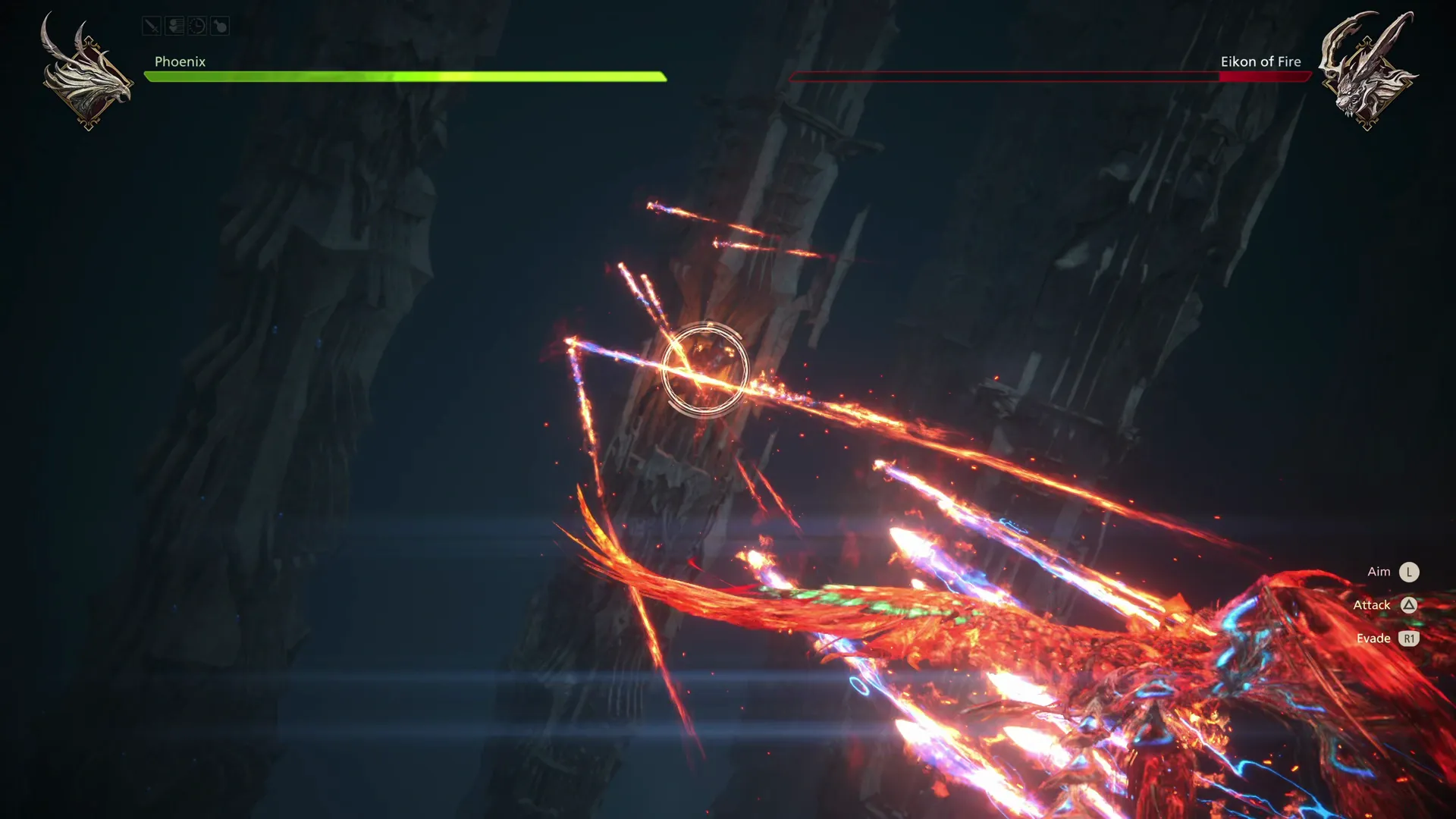 Phoenix attacking Ifrit in the Apodytery