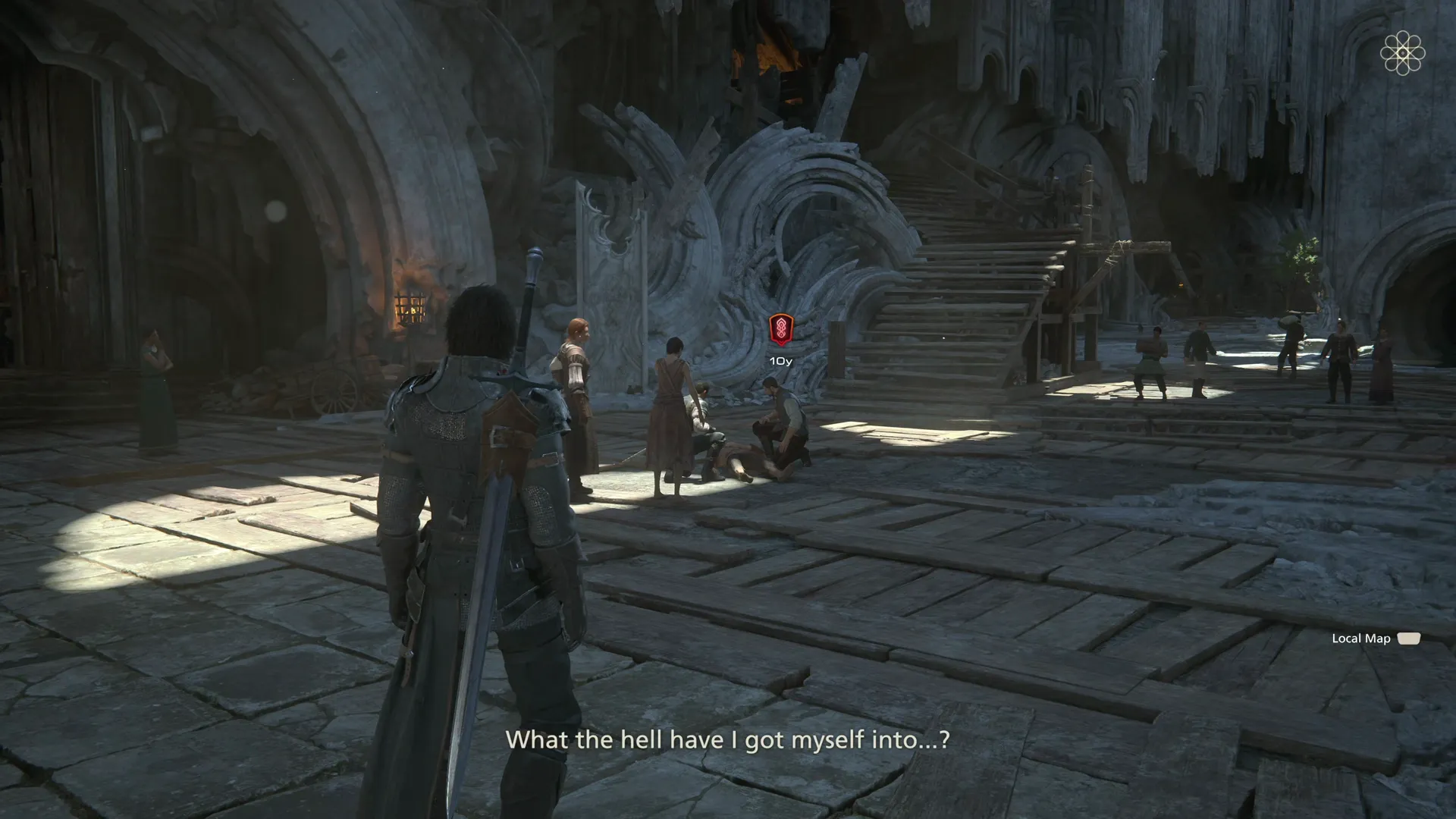 Speak to the Curmudgeon in the middle of the Hideaway