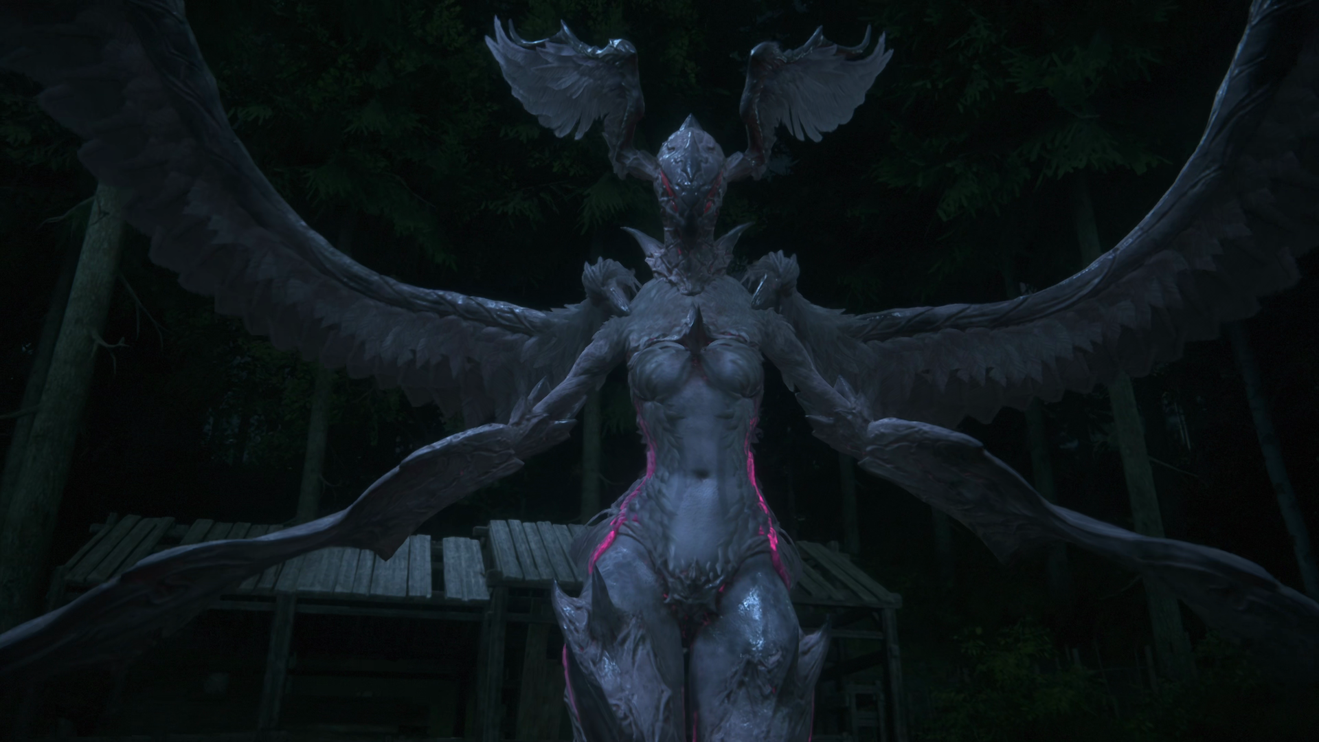 Close-up of Chirada during the boss battle