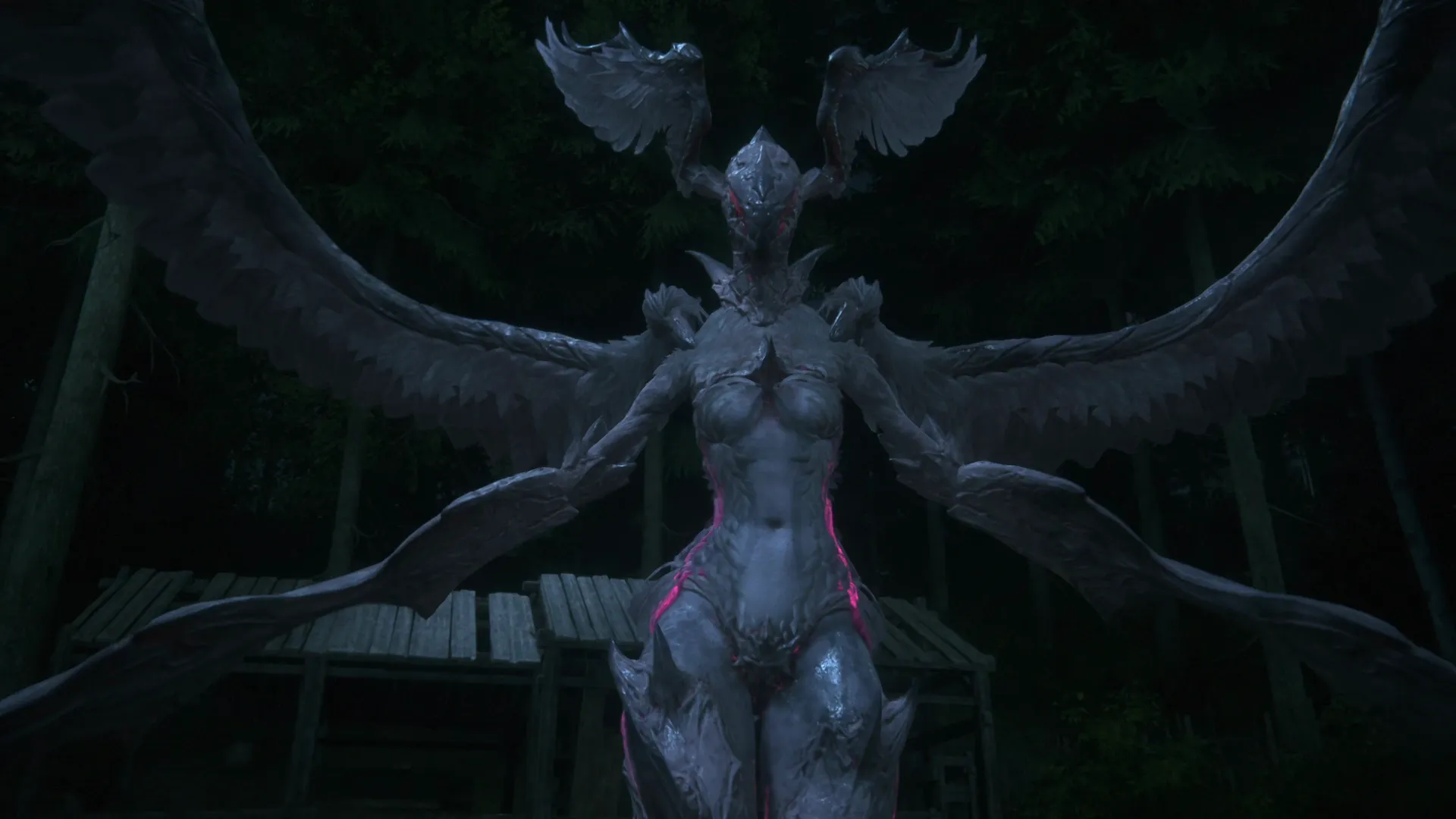 Close-up of Chirada during the boss battle