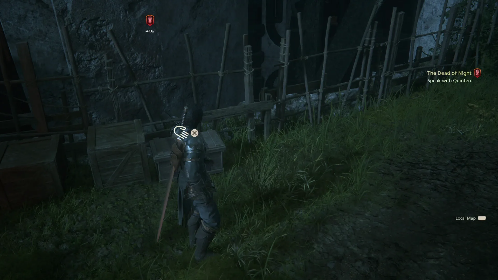 Grabbing the treasure coffer just outside of Lostwing which contains five Blood Hides