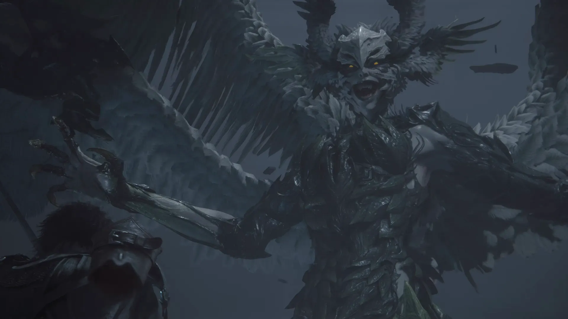 Cinematic during the battle against Garuda in the first phase at the Eye of the Tempest