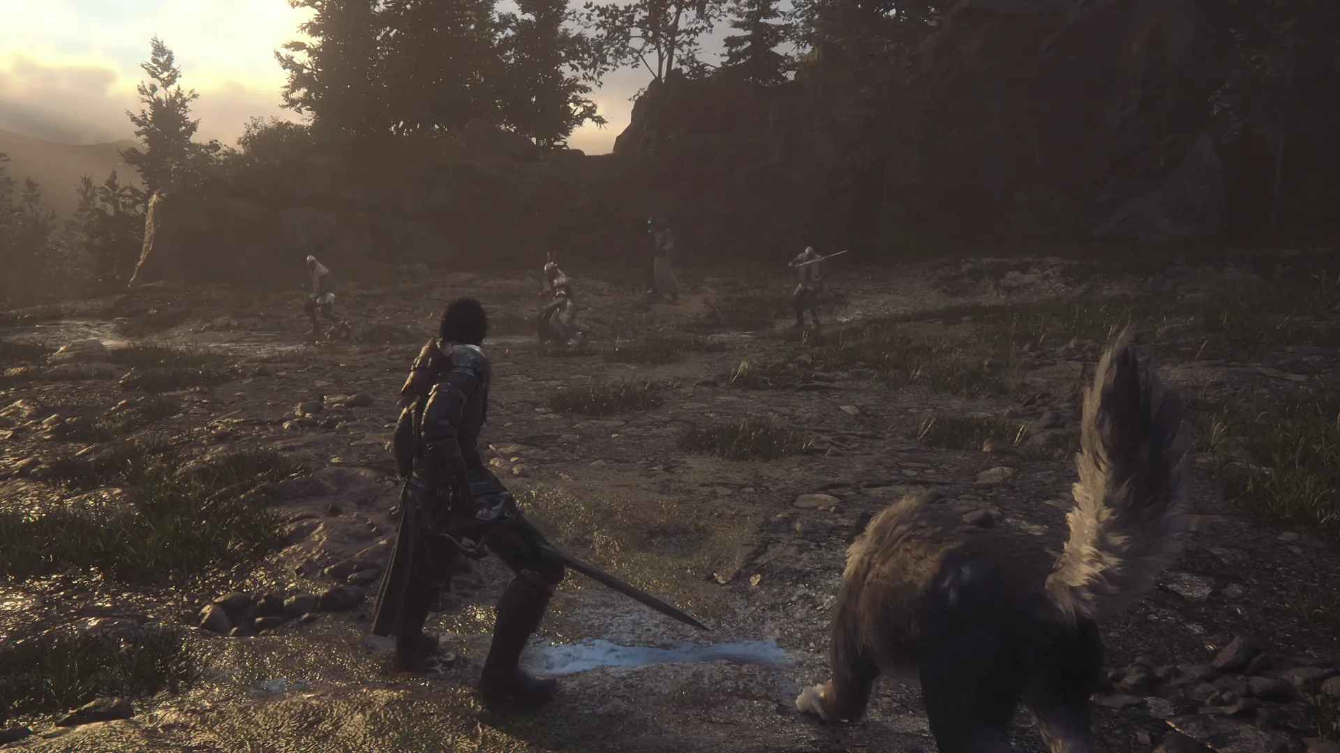 Clive and Torgal preparing to battle the Imperial Soldiers