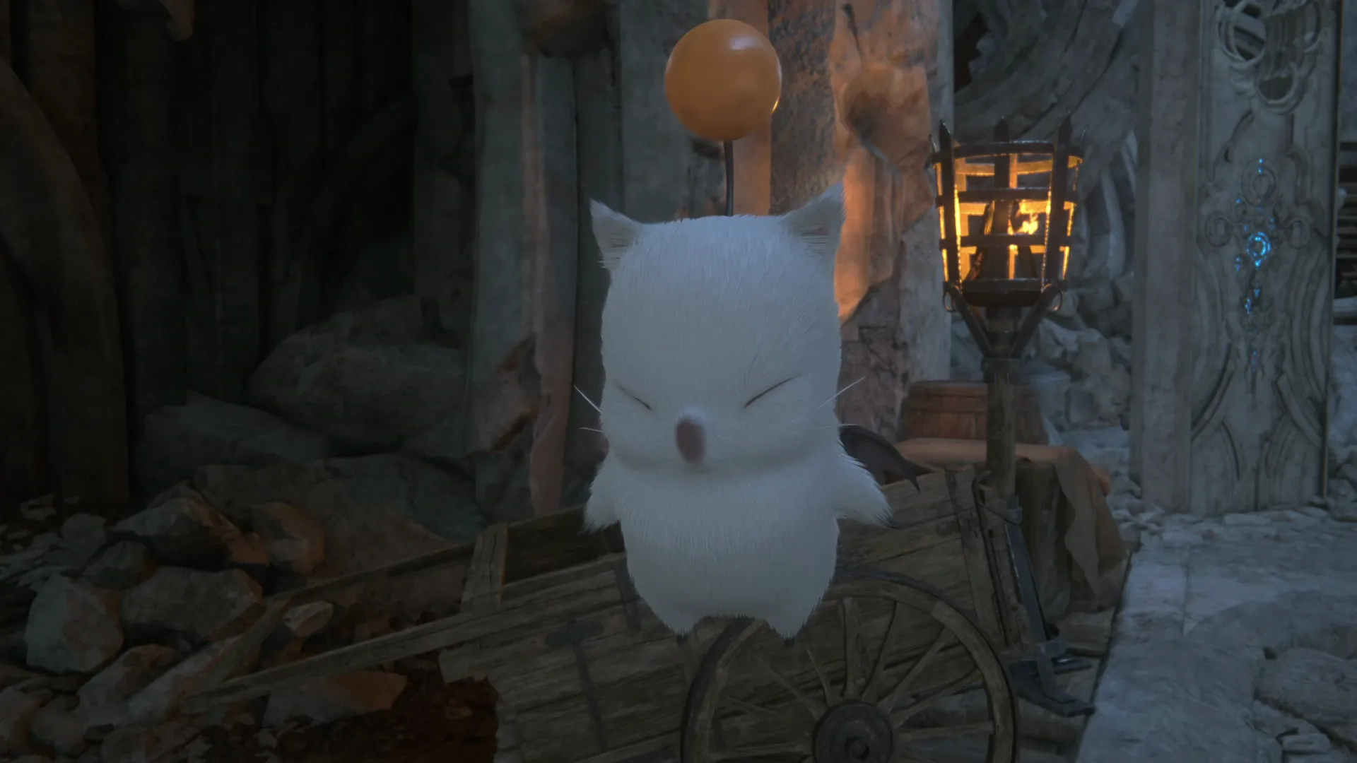 Close-up of Nektar, the moogle