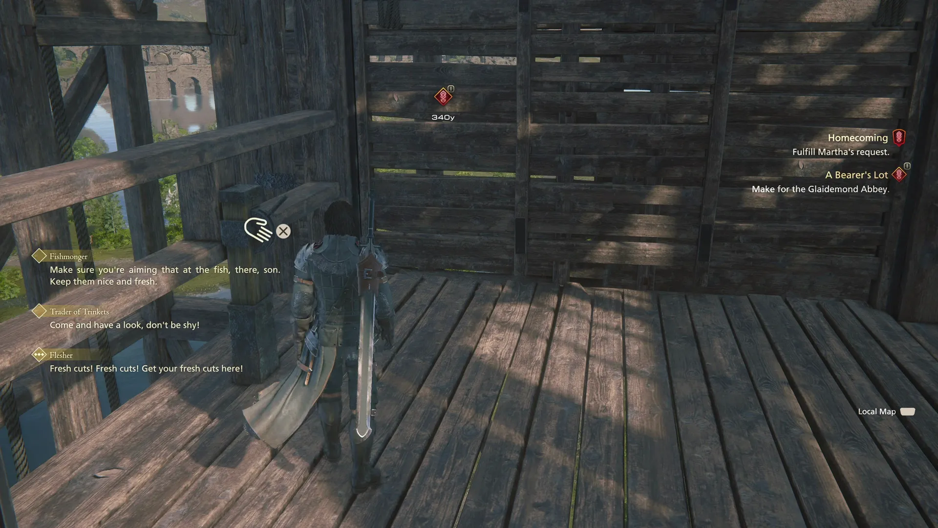 Using the elevator on the west side of Martha’s Rest