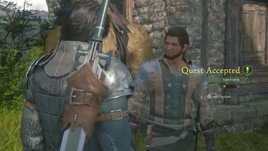Accepting the False Friends Optional Quest from Brennan at Martha’s Rest