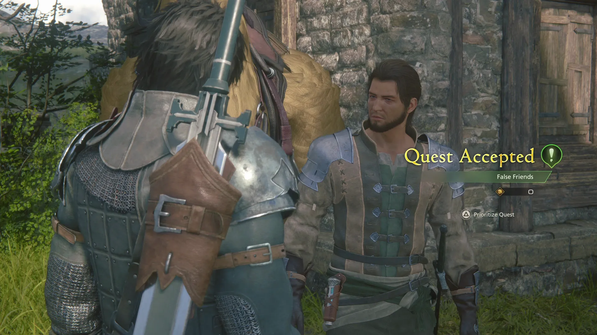 Accepting the False Friends Optional Quest from Brennan at Martha’s Rest