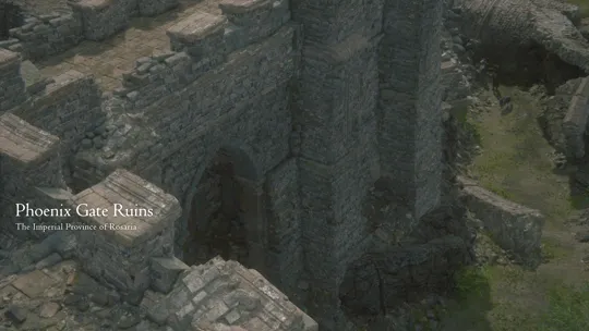 Cinematic that triggers as the team reaches the ruins of Phoenix Gate