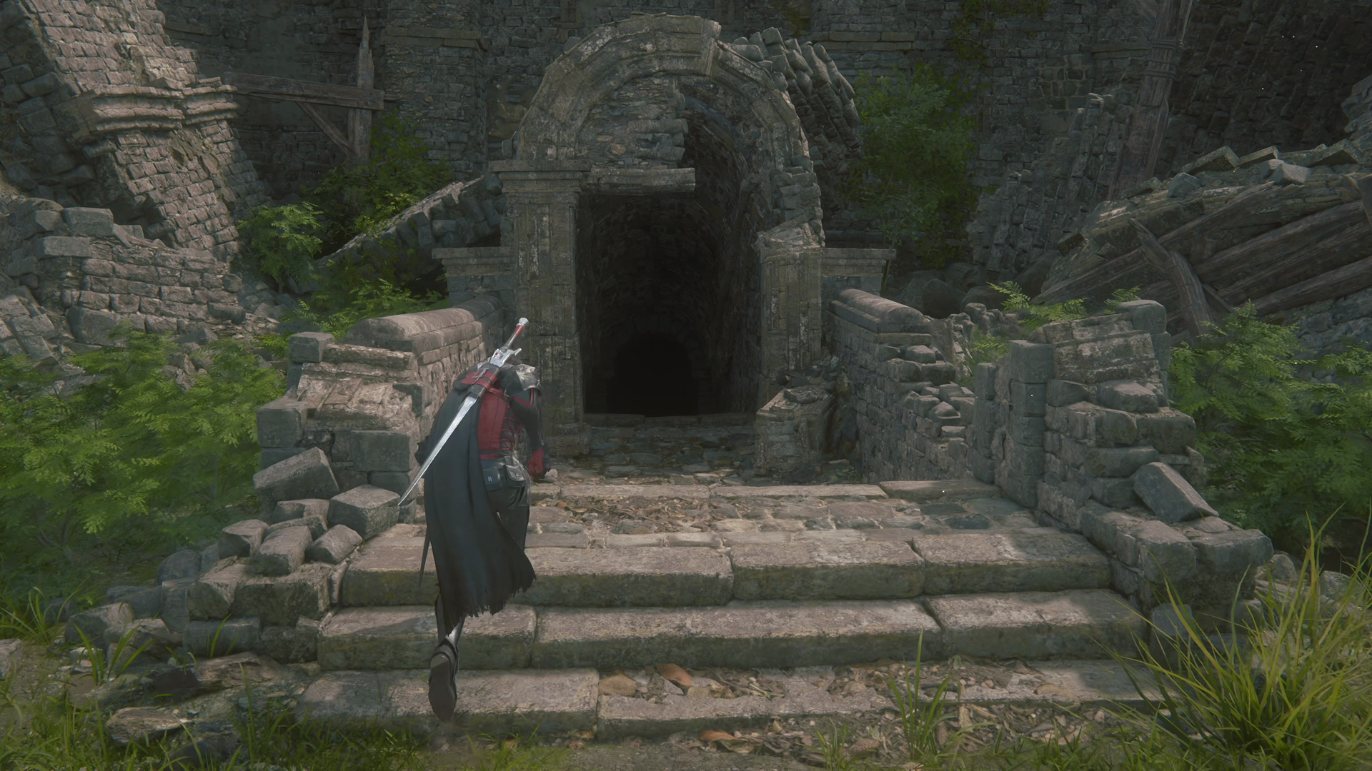 Clive entering the Phoenix Gate Ruins