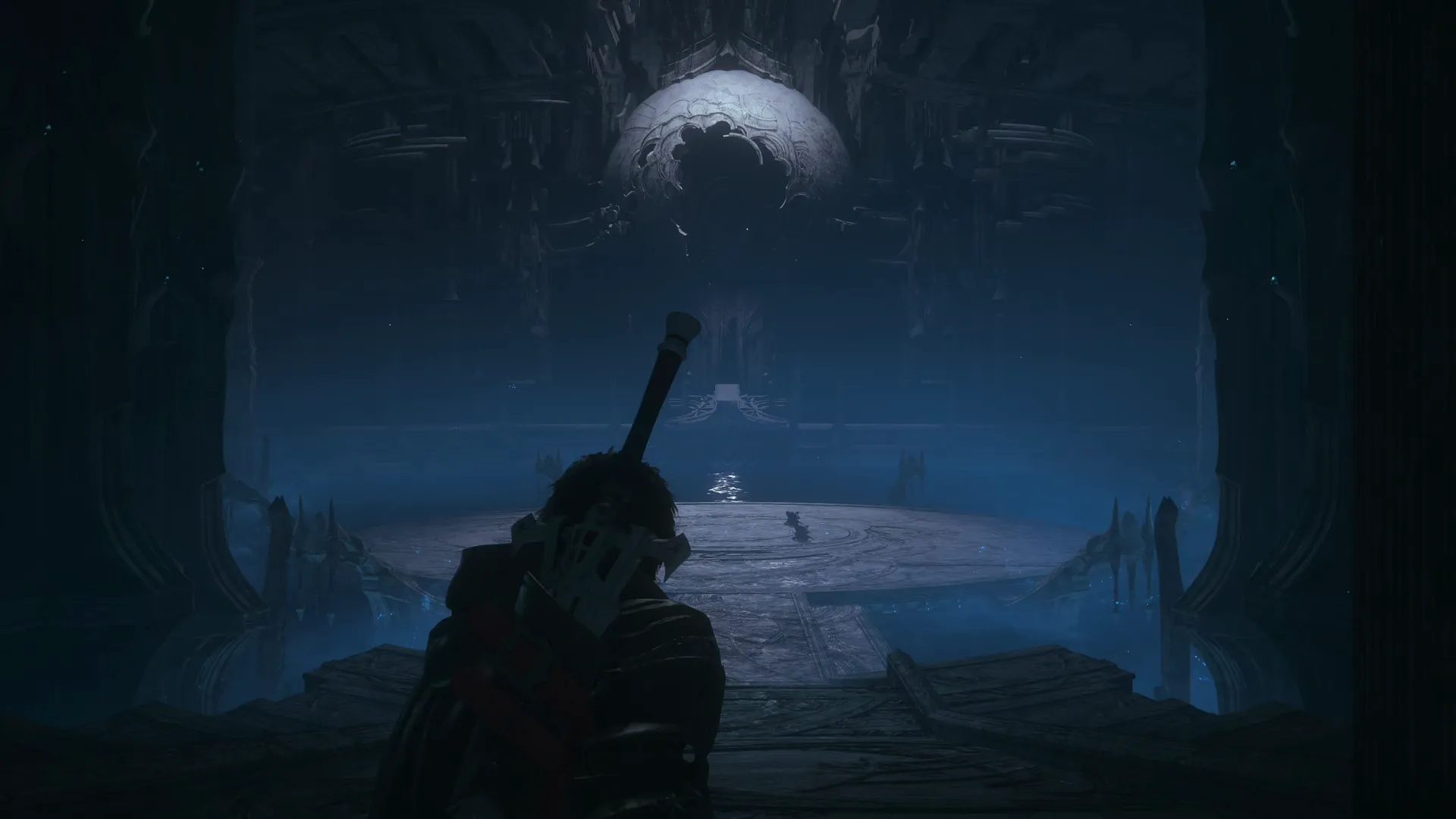 Entering the Hall of the Ancestors towards the elevator