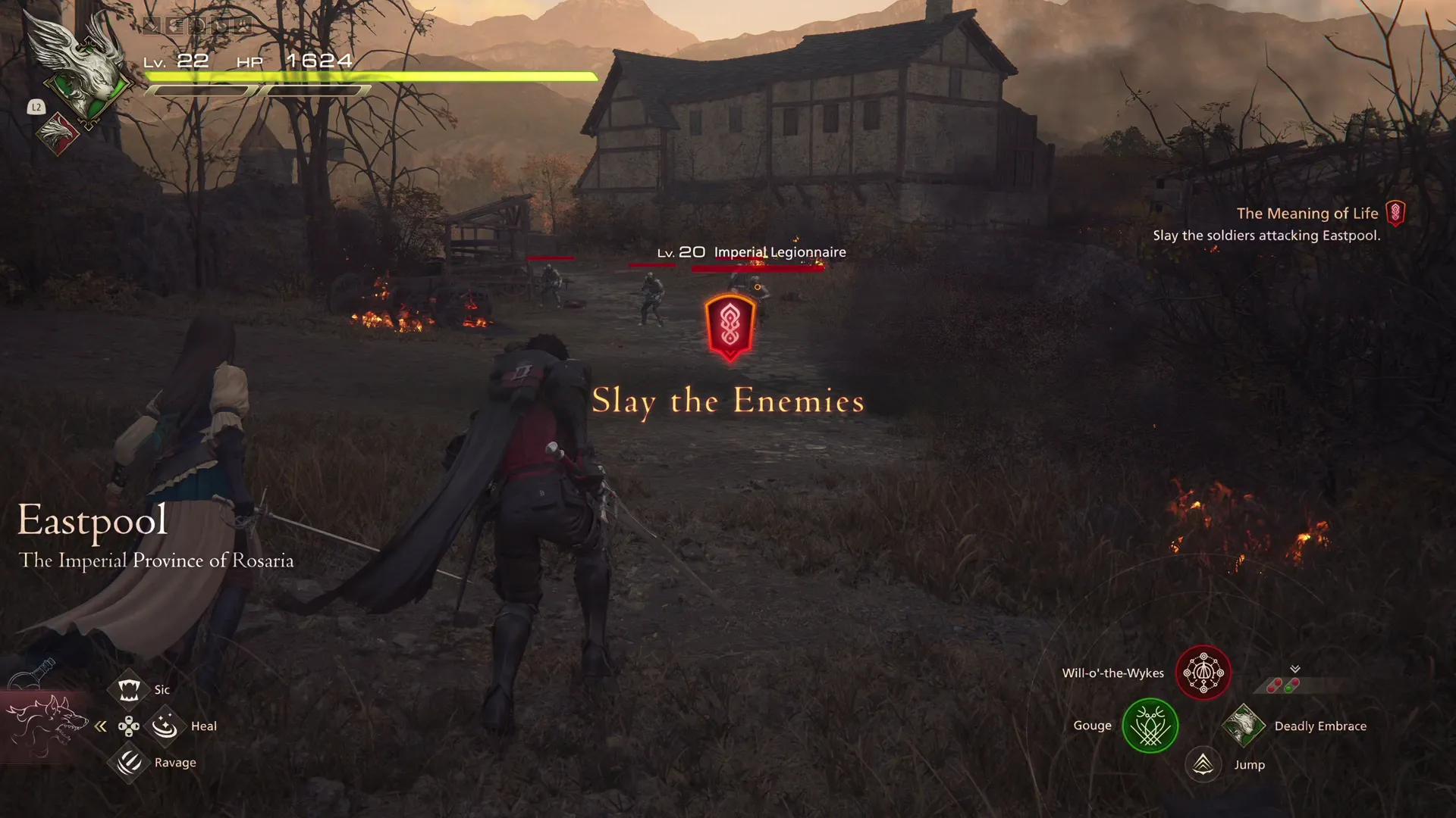 Slaying the enemies in Eastpool