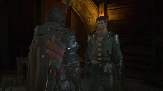 Accepting the Red Letter Day Optional Quest from the courier in the Hideaway