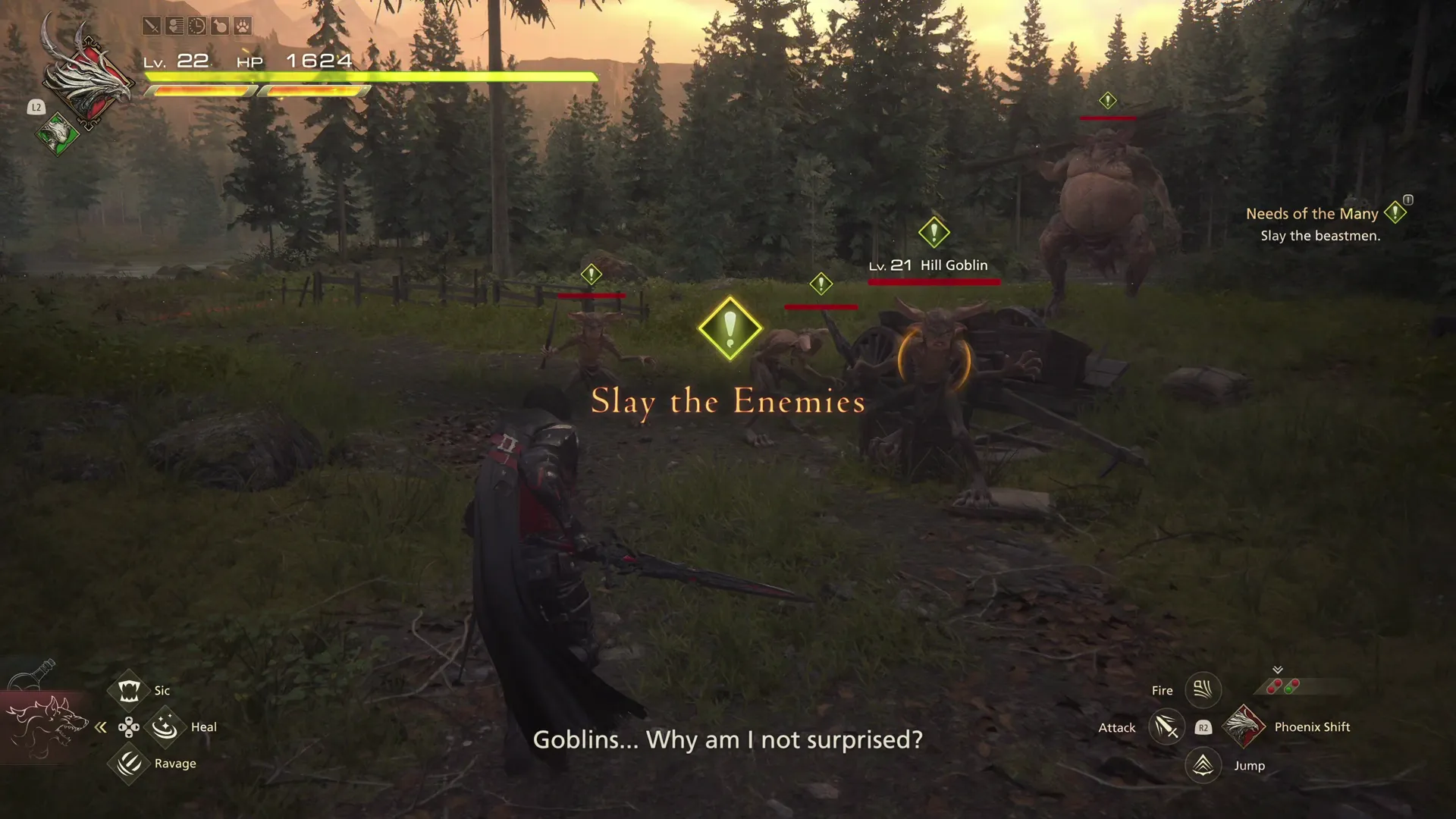 Battle against the Hill Goblins