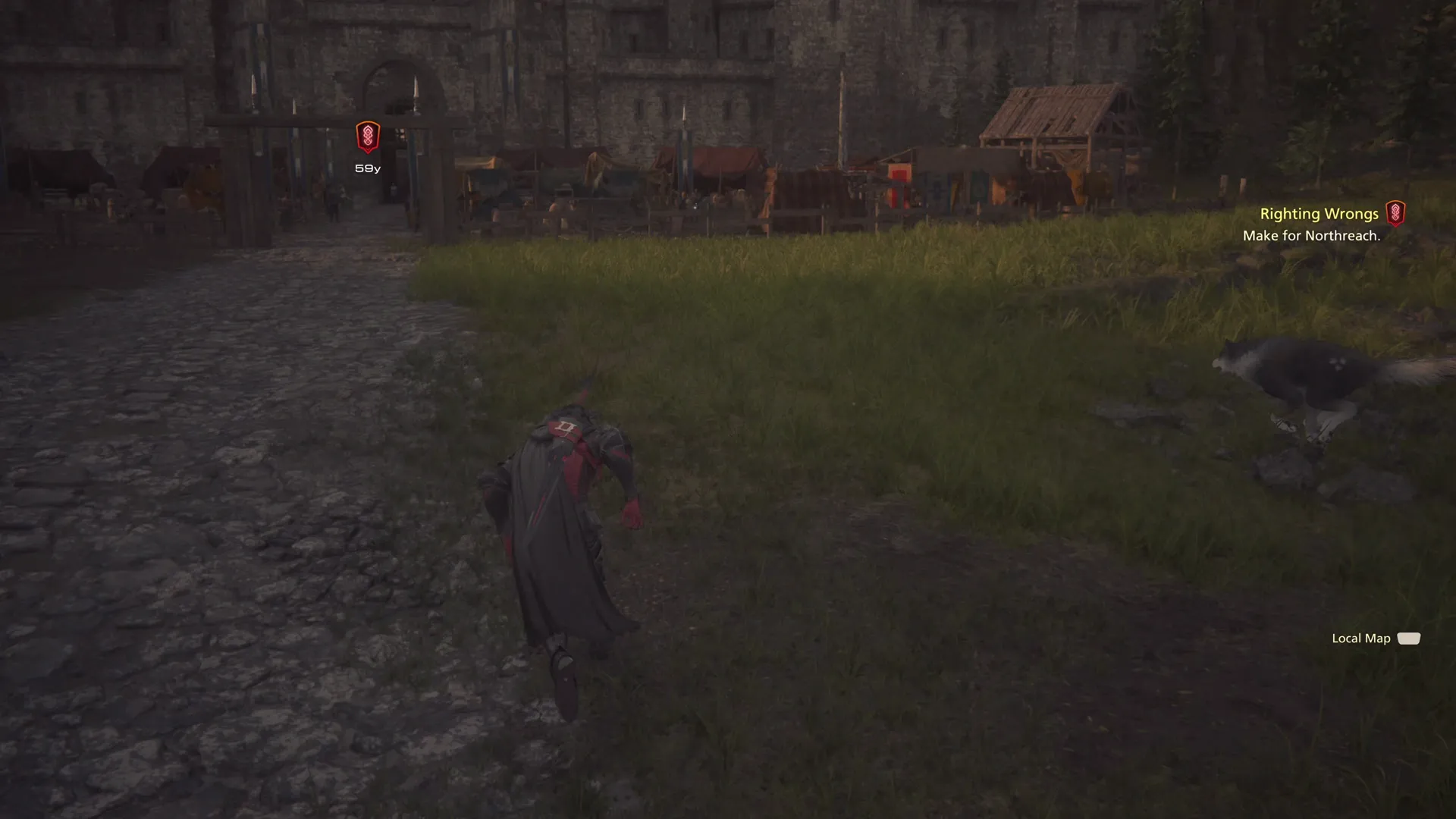 Approaching Northreach along the path from Claireview-Treasure-540w