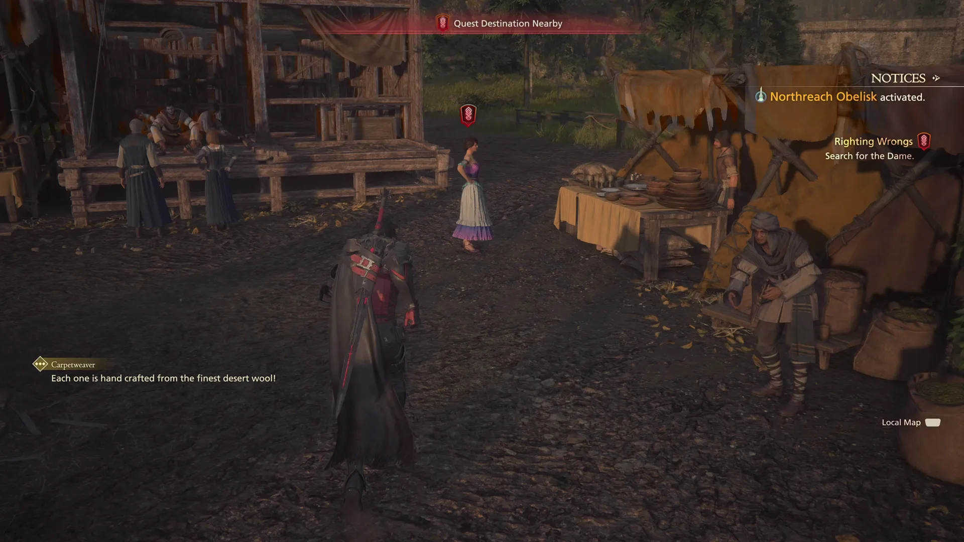 Approaching Isabelle to advance the Main Scenario Quest in Northreach