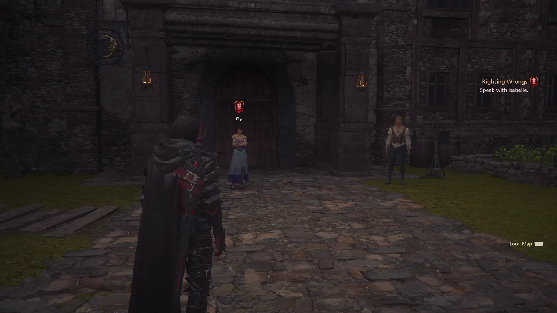 Speaking to Isabelle again in front of the Veil in Northreach