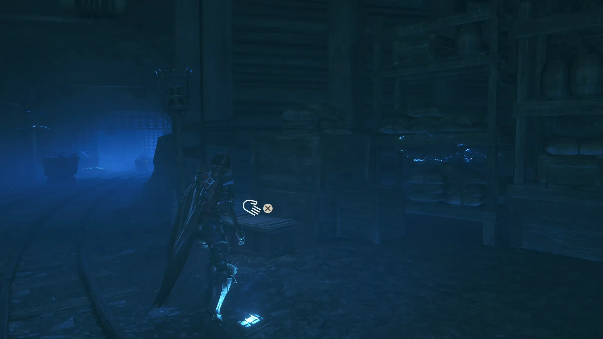 Opening one of the treasure coffers along the Glass Mines