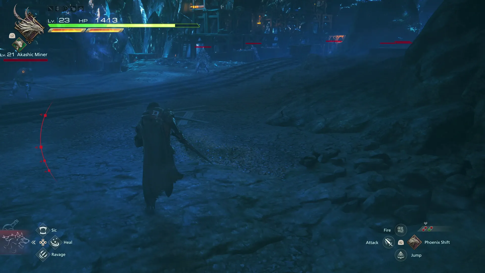 Approaching the next group of Akashic Miners