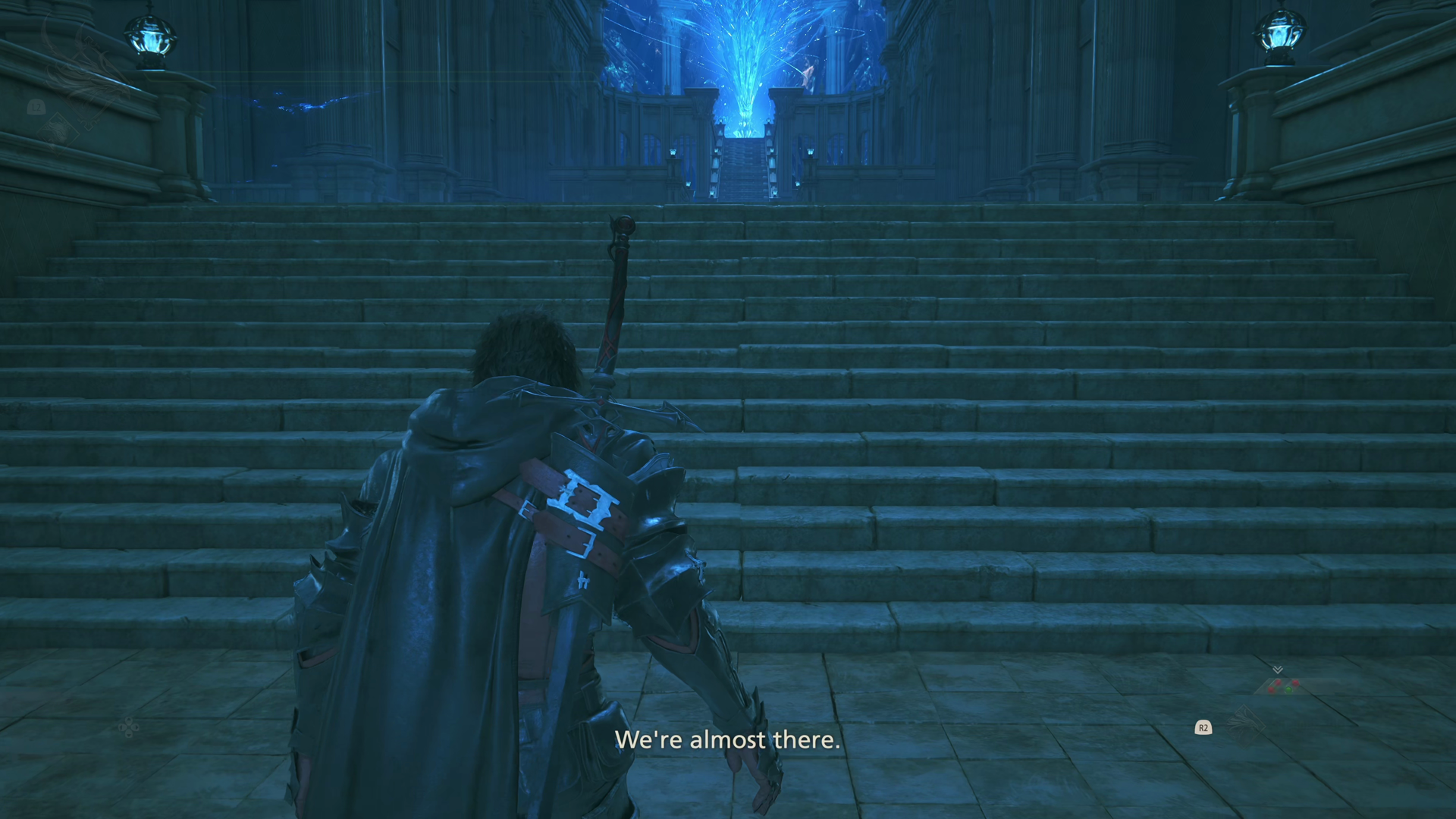 Climbing the final sets of stairs towards the Inner Sanctum