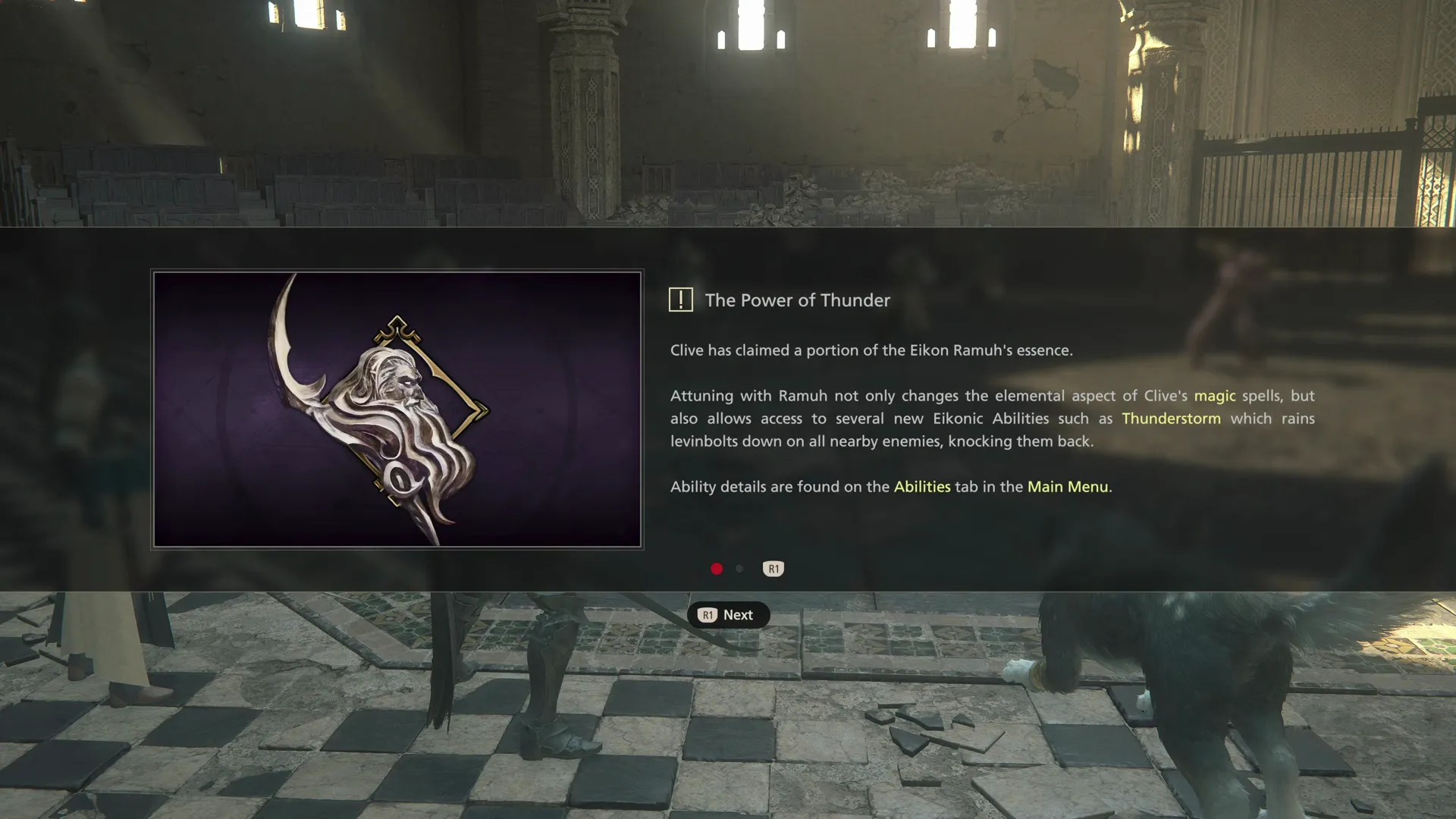 Activating the Power of Thunder after the battle against Typhon