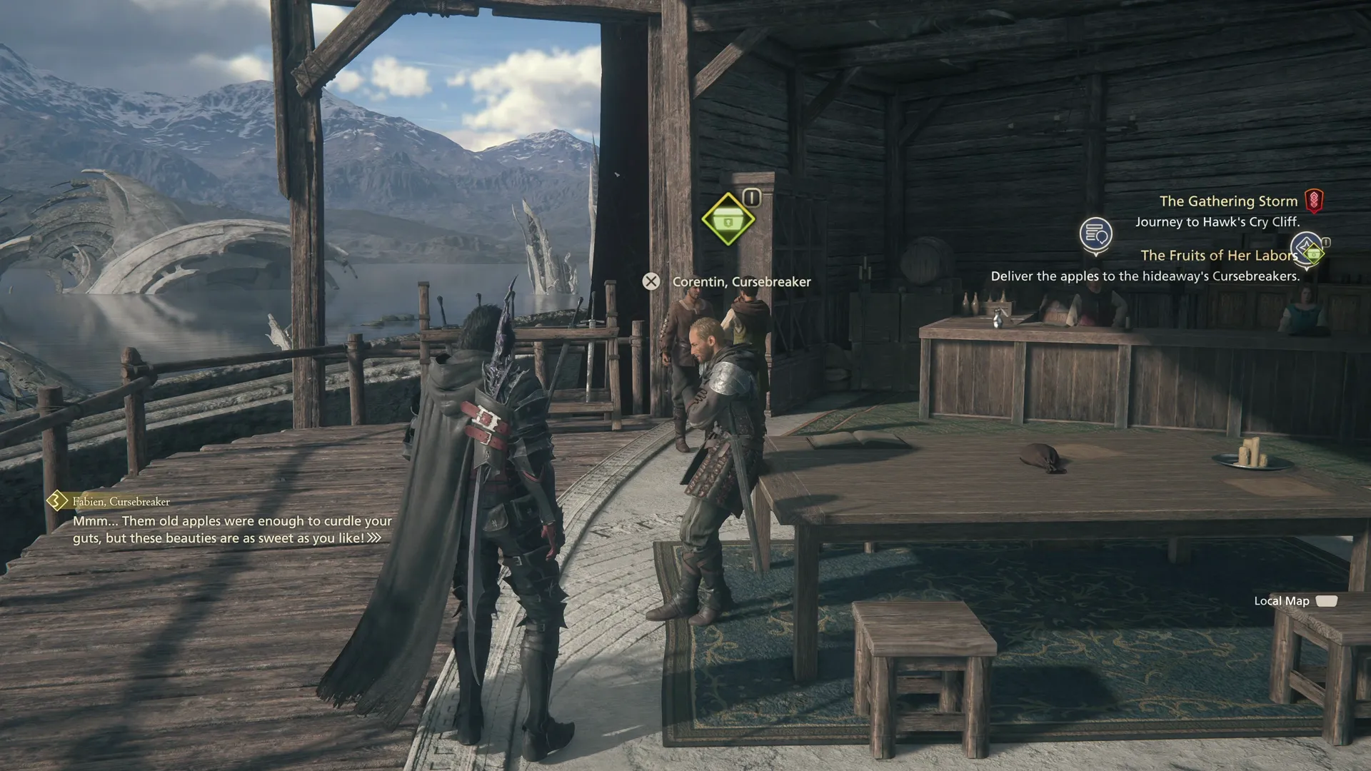 Speaking with Corentin in the mess