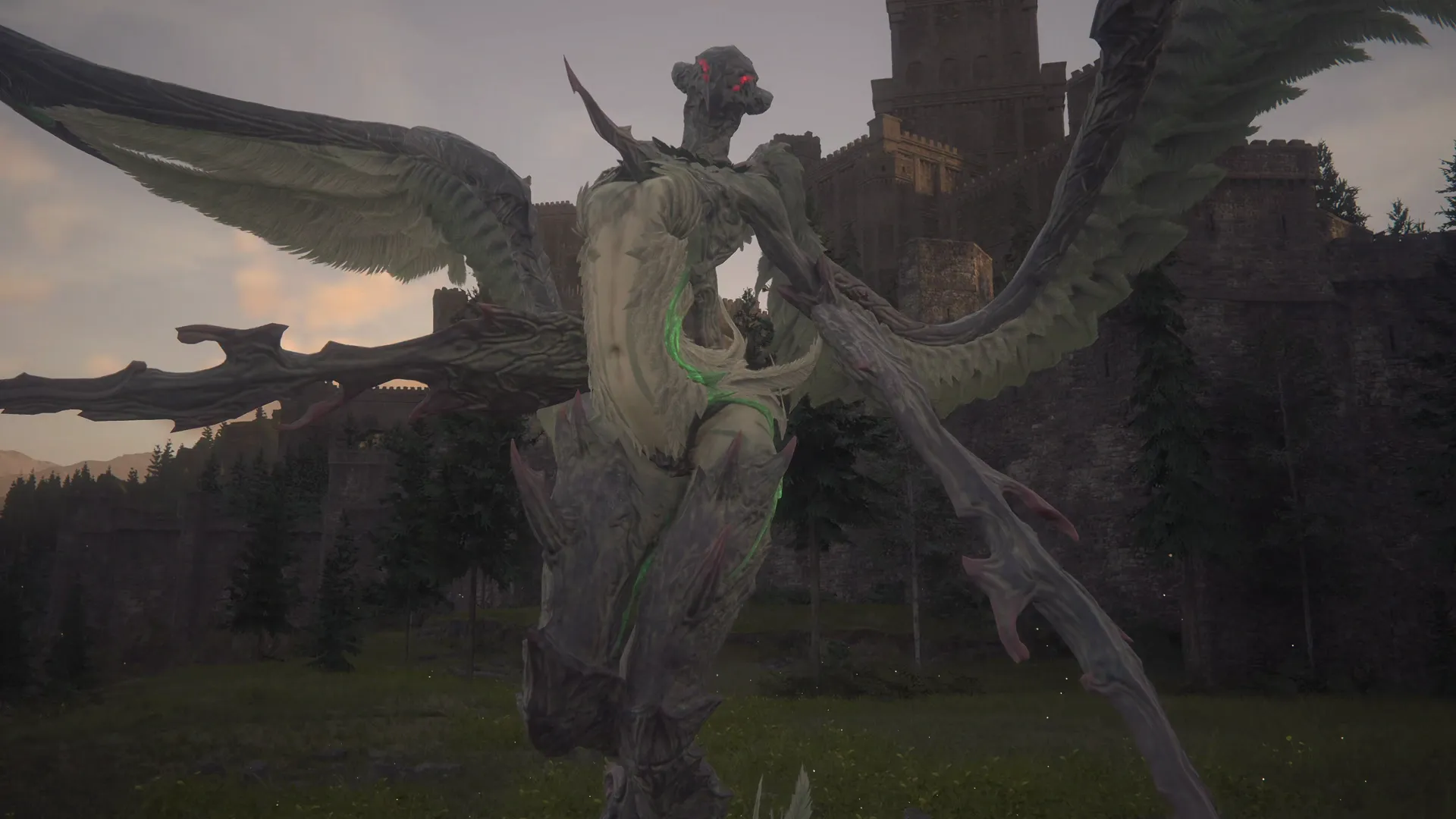 Close-up of Aruna at the start of the Notorious Mark battle in Claireview