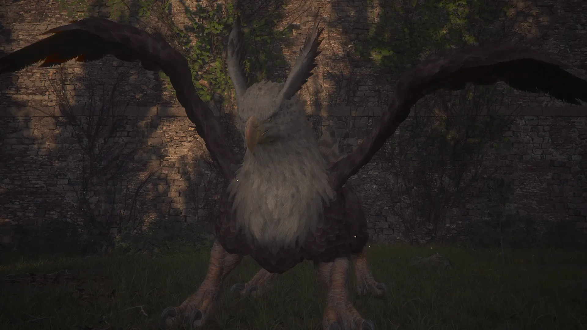 Close-up of Dozmare at the start of the Notorious Mark battle in Caer Norvent