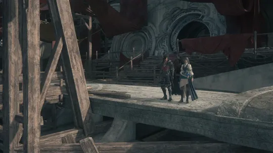 Clive and Jill speaking on the balcony of the Hideawa