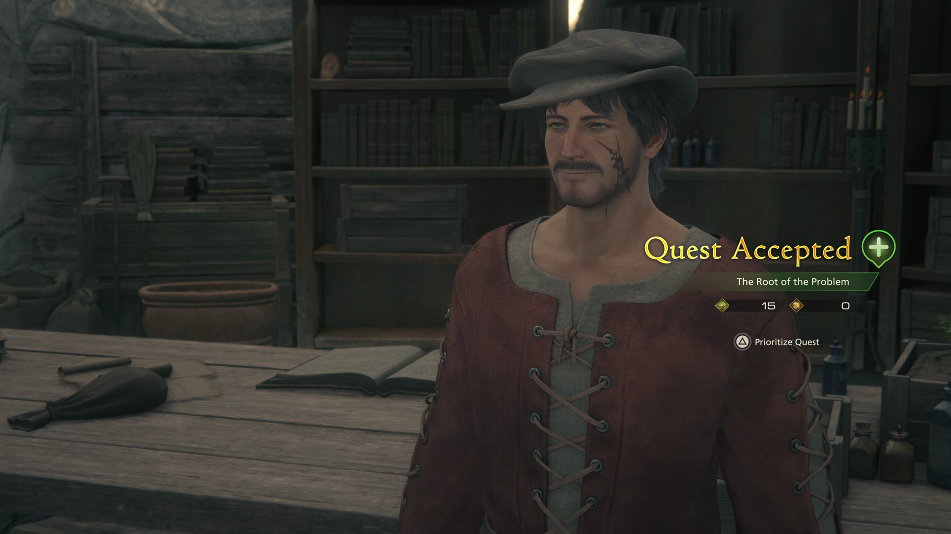 Accepting the Root of the Problem Optional Quest from Nigel in the backyard