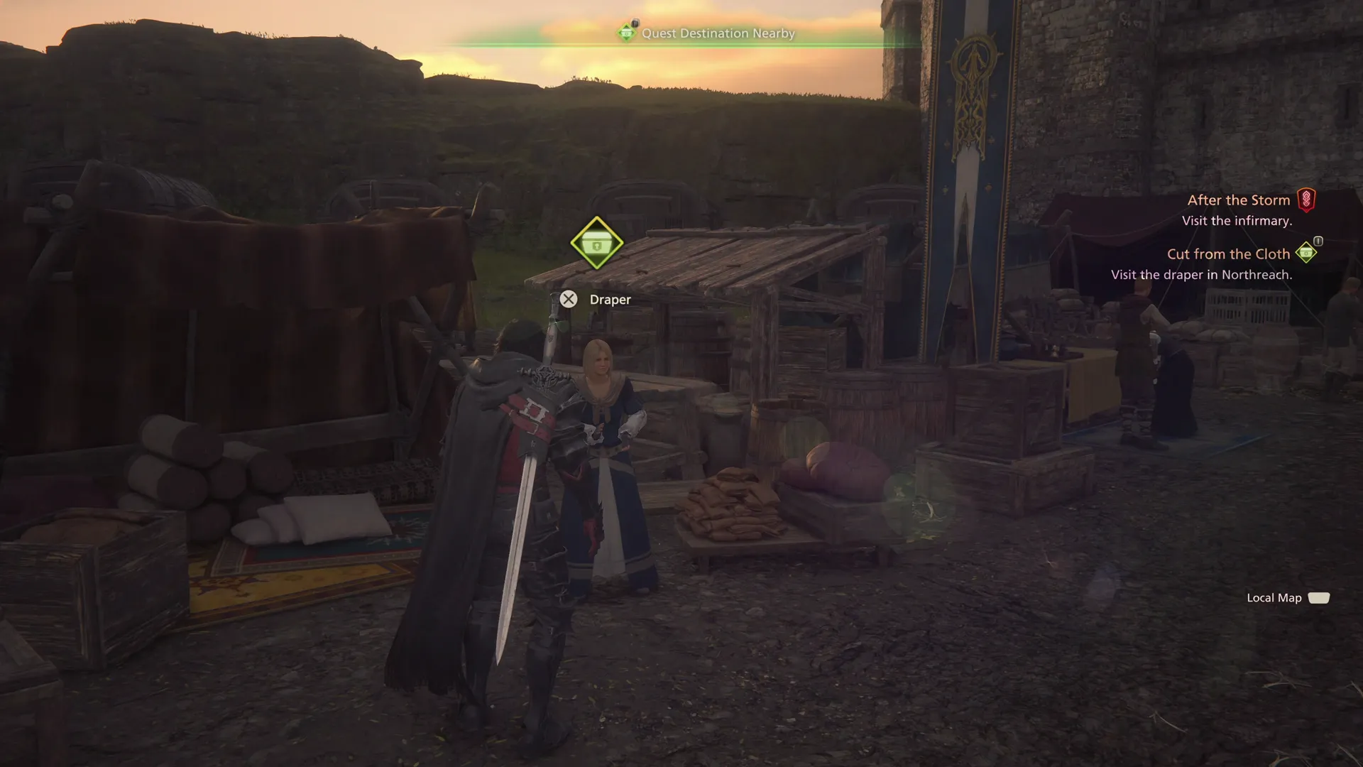 Speaking to the Draper at Northreach