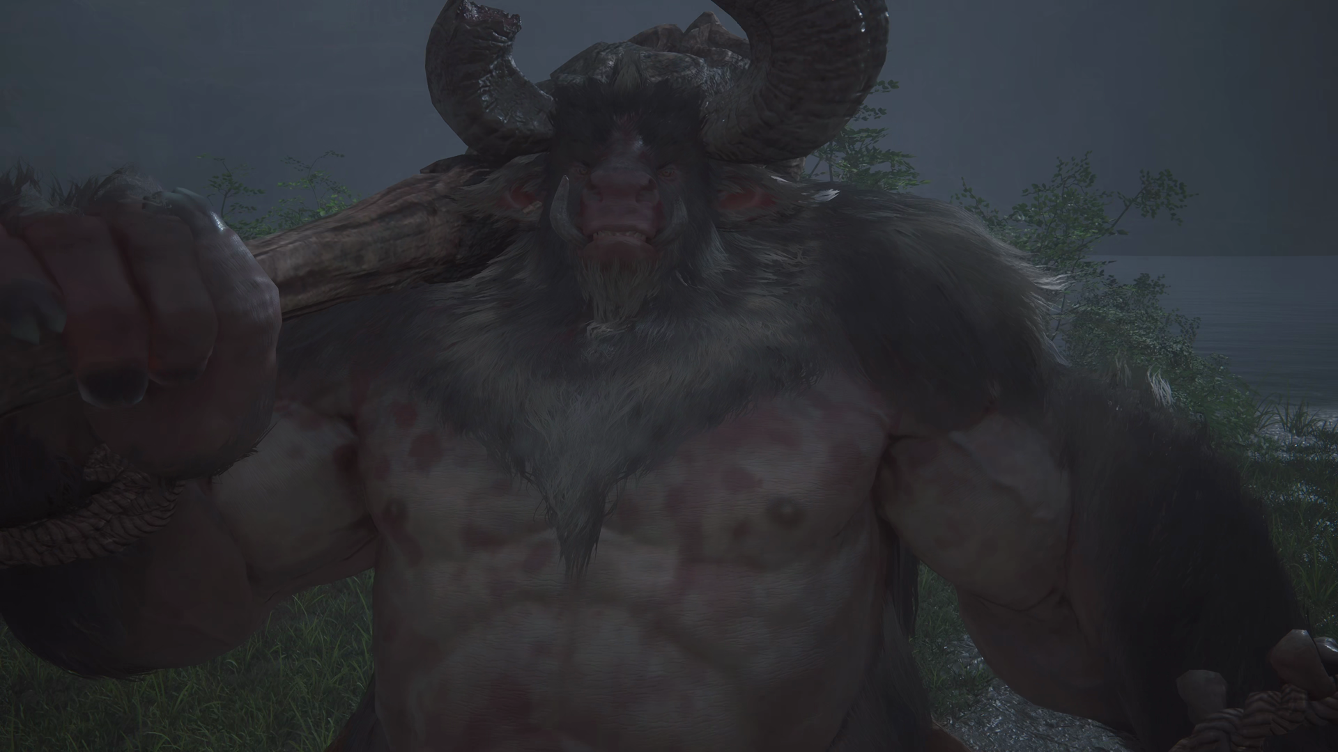 Close-up of Sekhret at the start of the Notorious Mark battle in Greensheaves