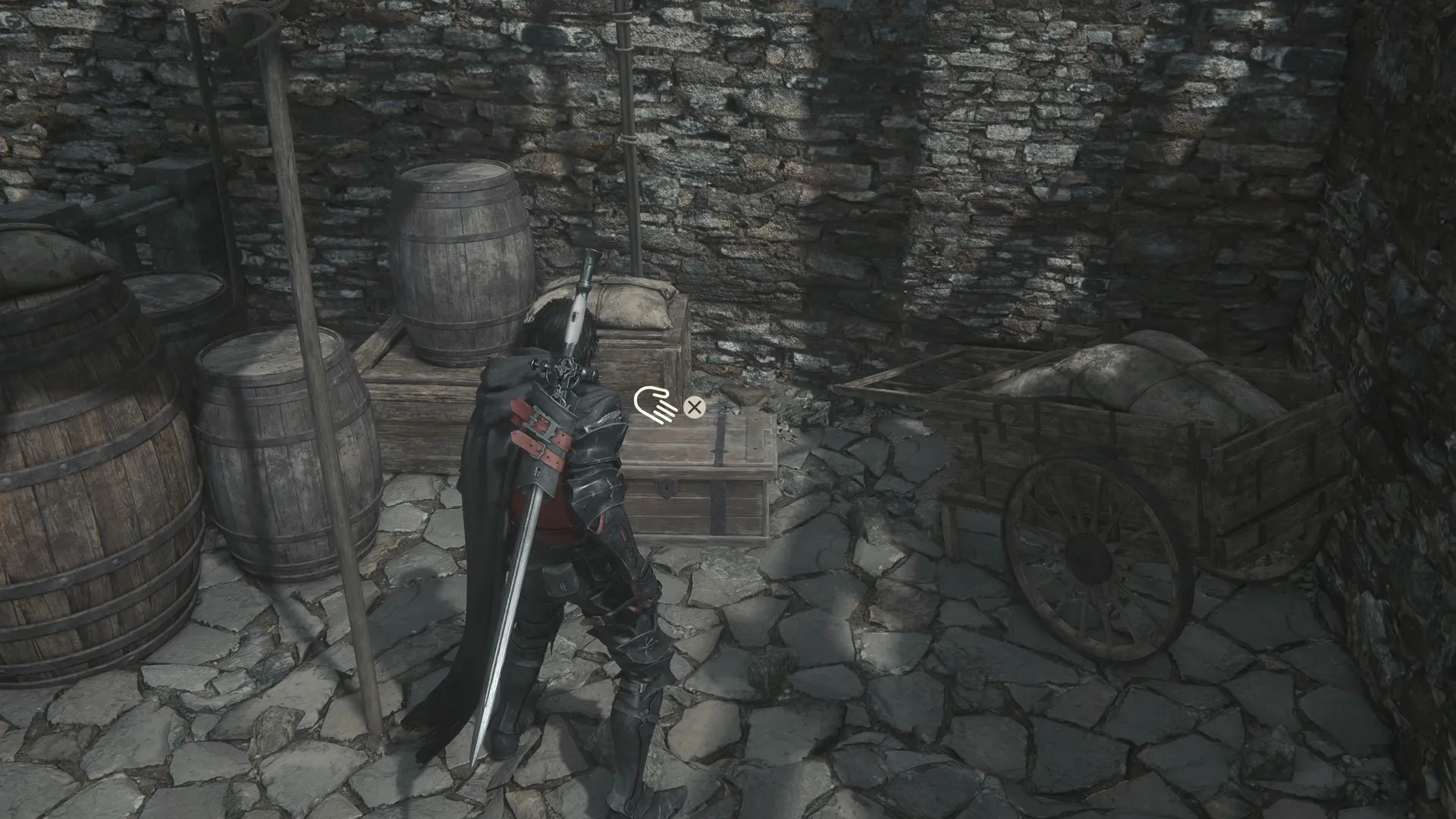 Opening the treasure coffer that contains Gil and Steelsilk