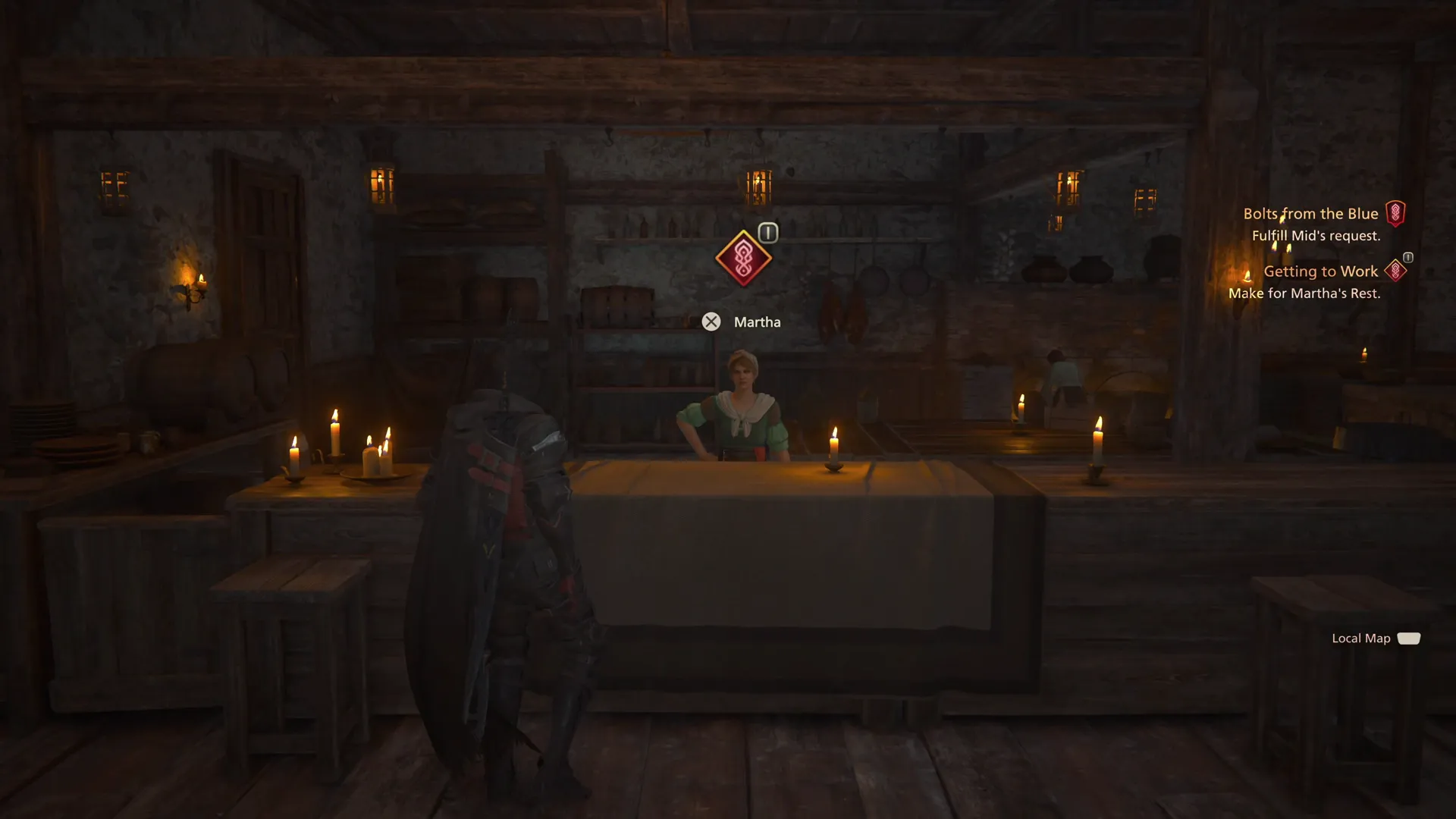 Speaking to Martha at the Golden Stable