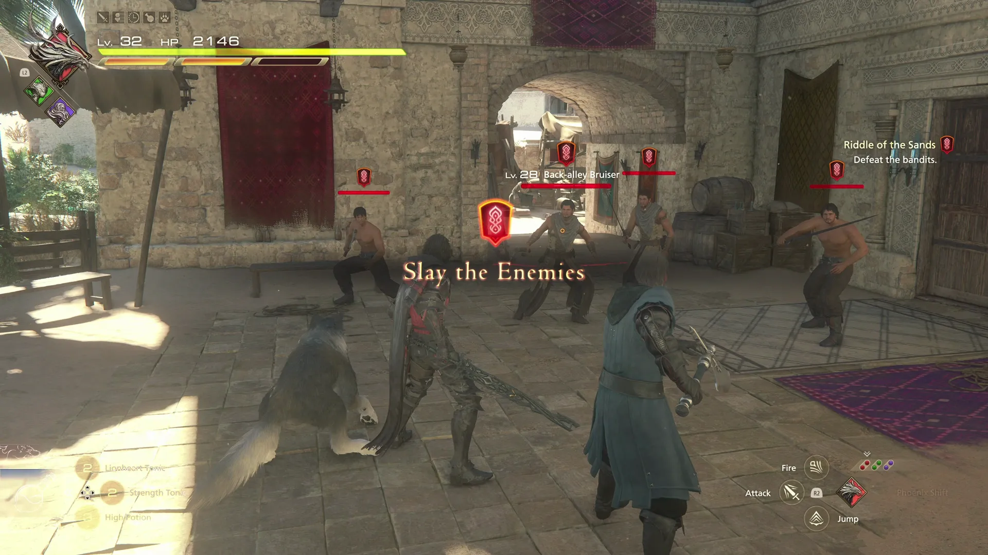 Getting ambushed in the alleyways of Dalimil