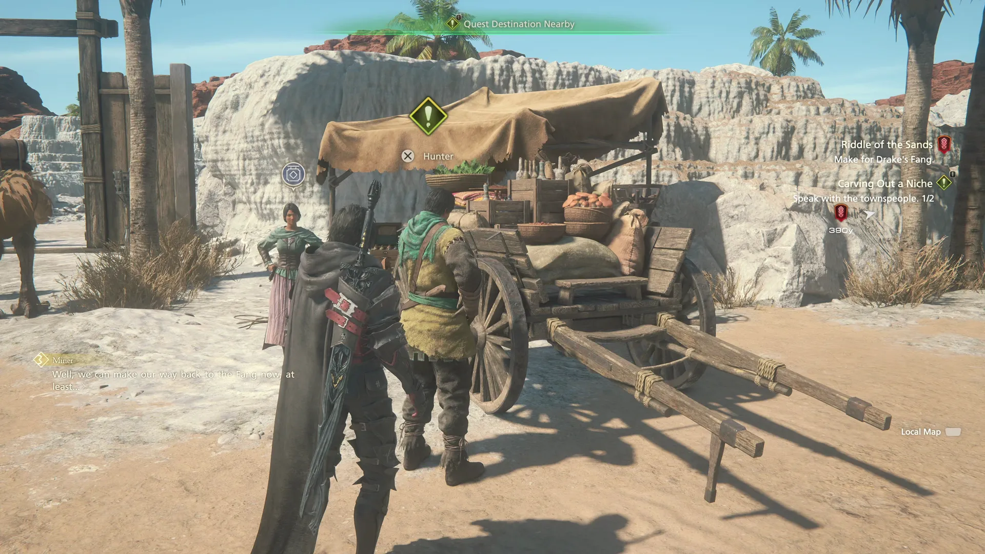 Speaking to the Hunter in the southern section of Dalimil