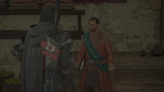 Accepting the Hot Water Optional Quest from Xaver in Dalimil