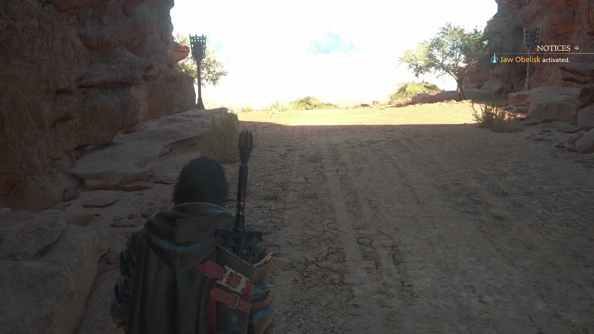 Activating the Jaw Obelisk in the southwestern section of Dhalmekia