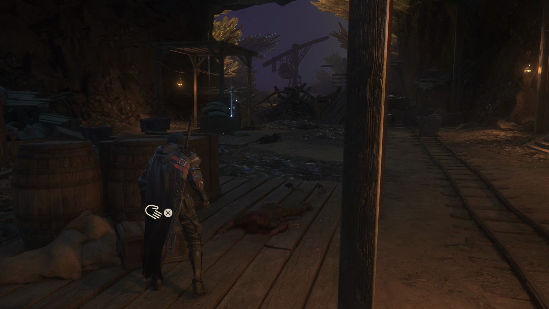 Opening up a treasure coffer that contains the Favor of Lightning (Lightning Rod) accessory