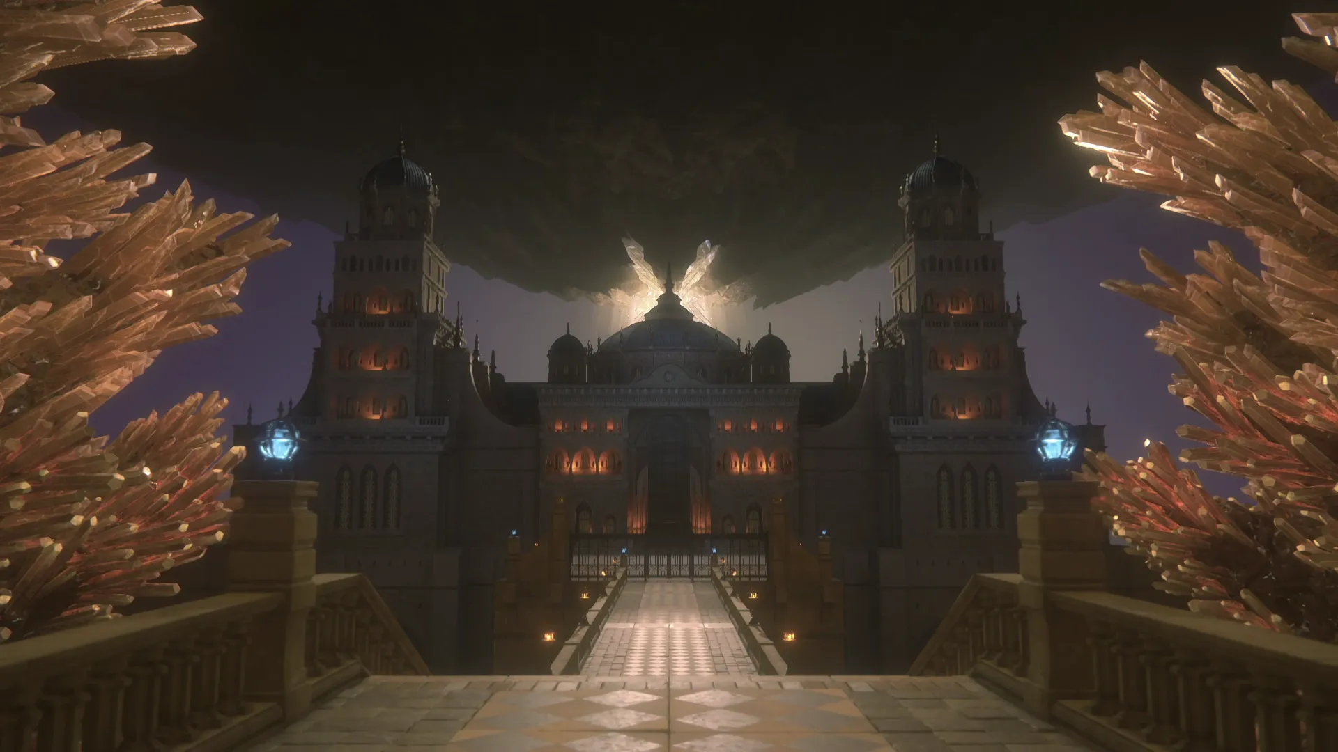 Reaching the Outside of the Castle on the way to battling Titan