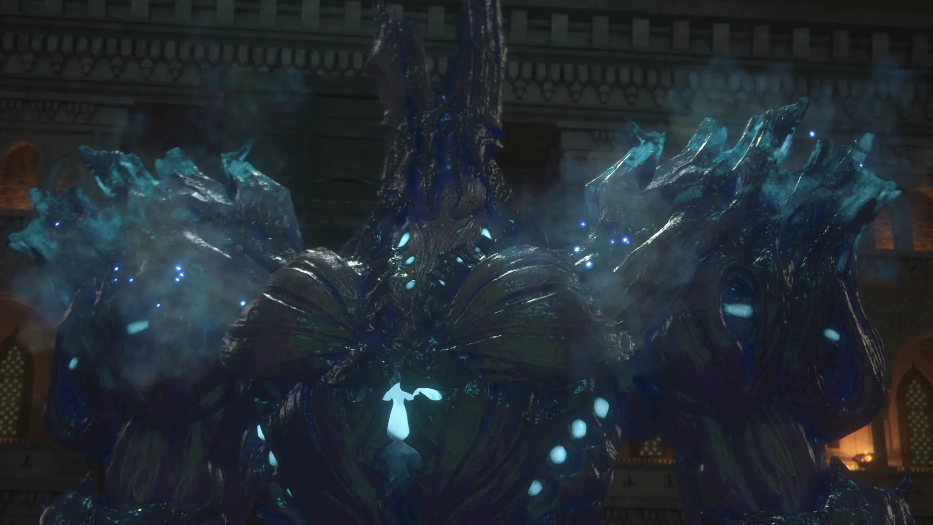 Close-up of the Undertaker prior to the battle