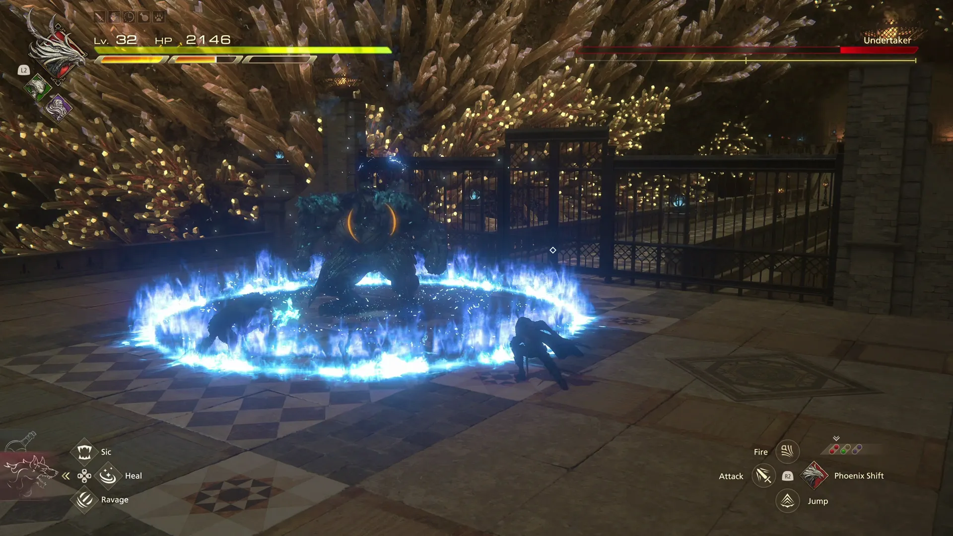 Undertaker using its Ground Slam ability