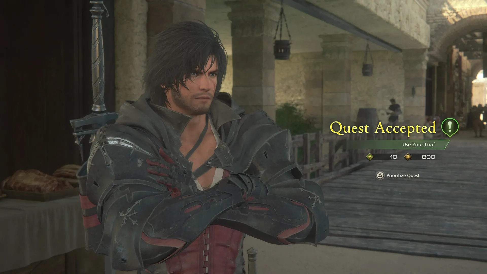 Accepting the Use Your Loaf Optional Quest from Matej