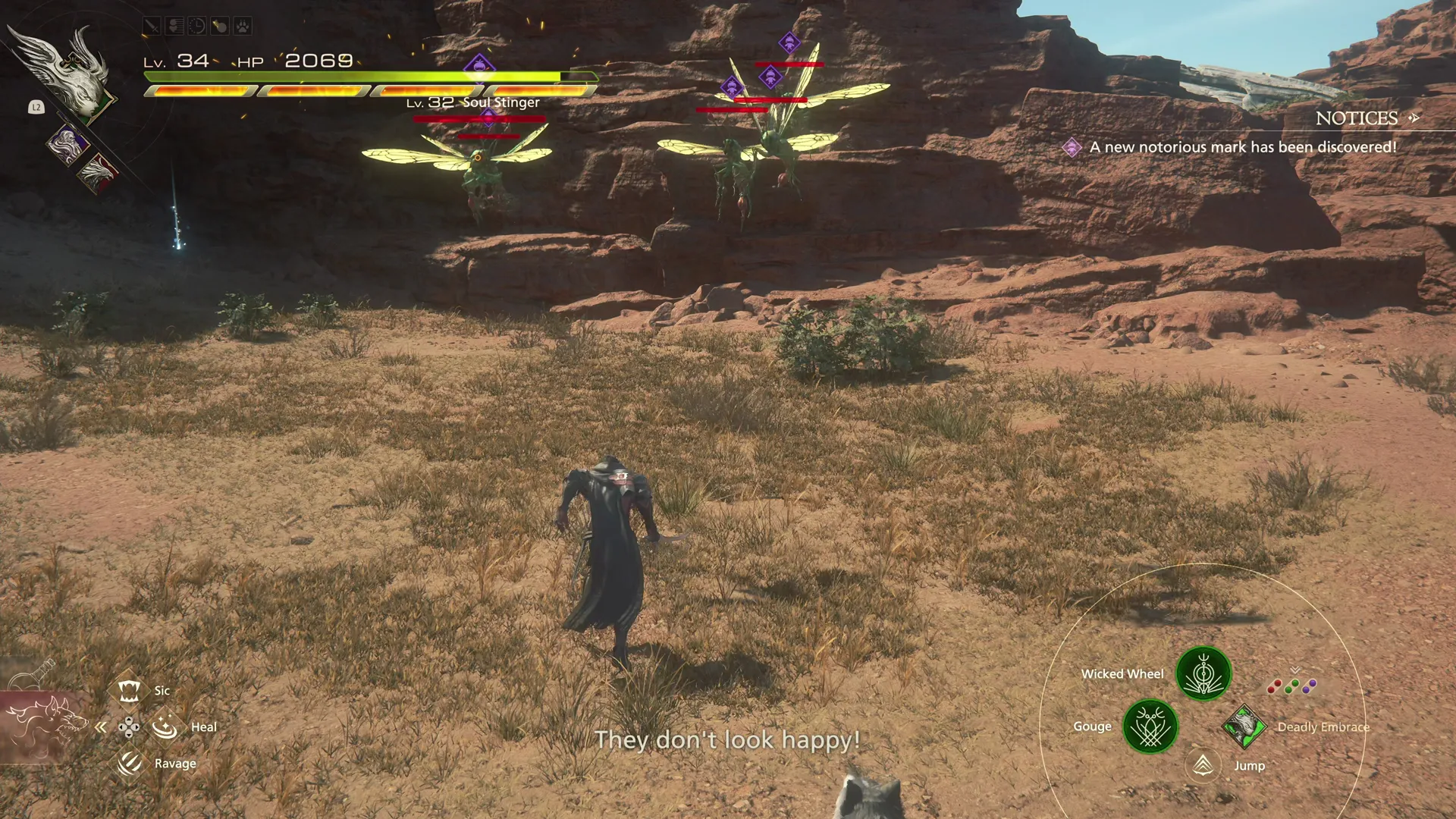 Close-up of the Soul Stingers at the start of the Notorious Mark battle in Dhalmekia