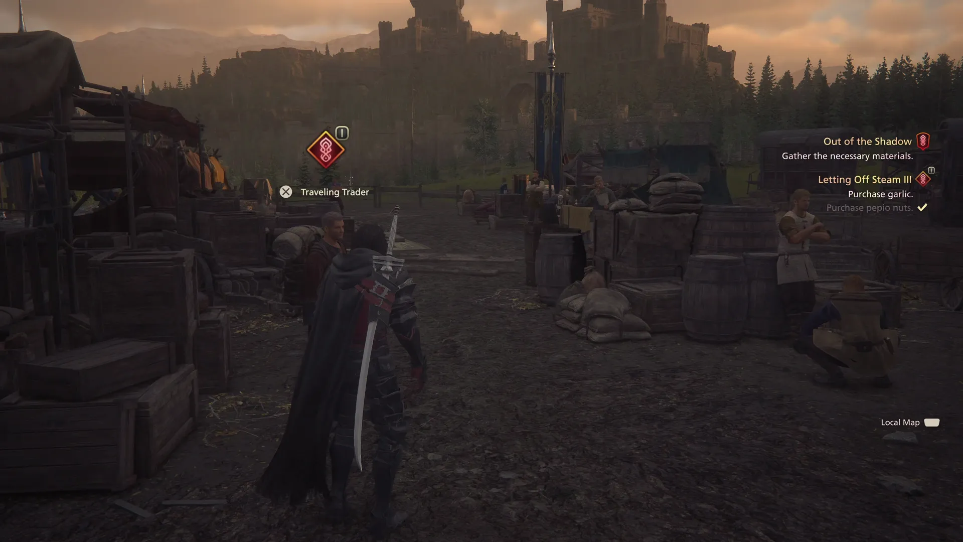 Speaking to the Traveling Trader in Northreach