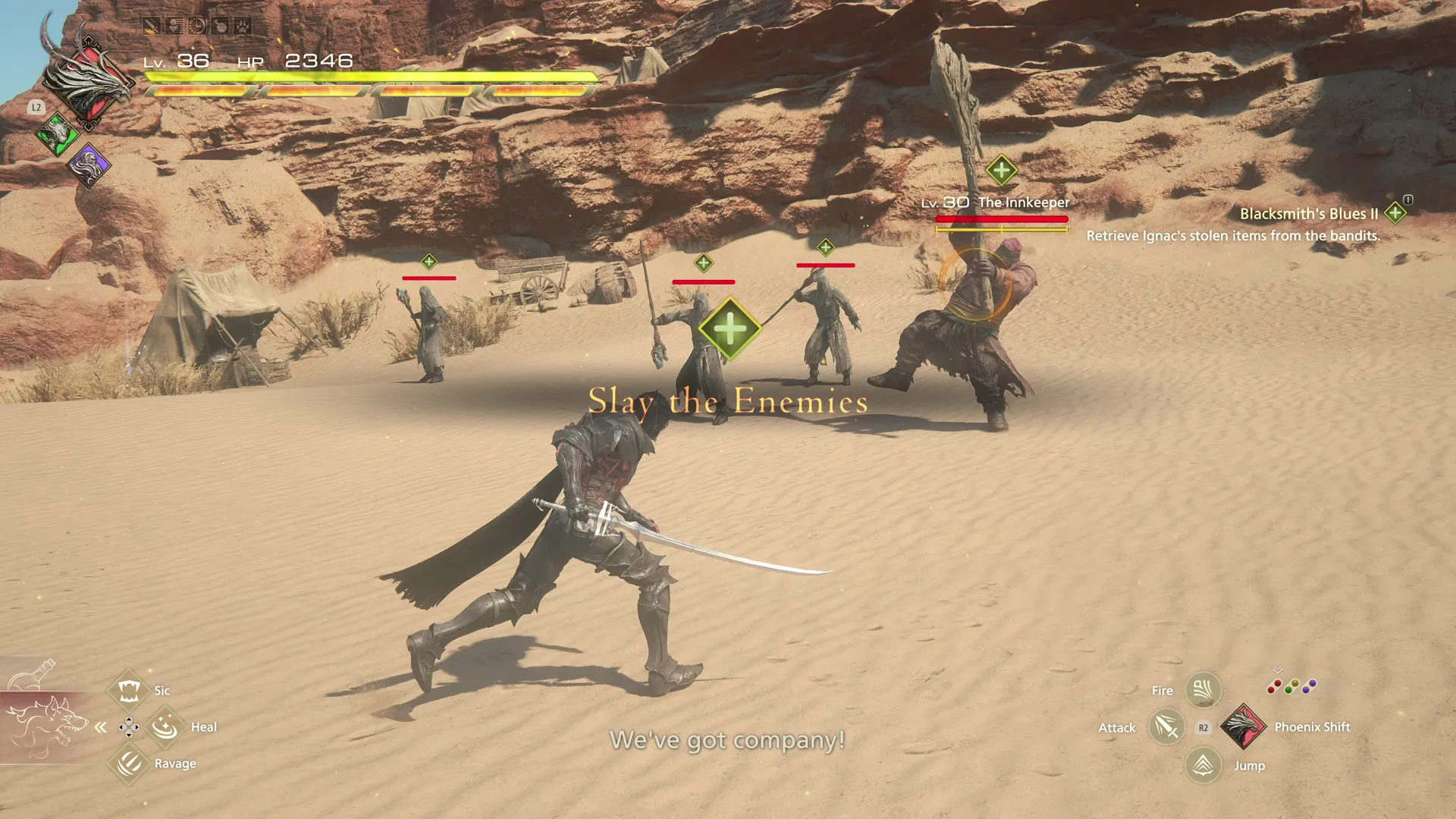 Attacking the Innkeeper in the Velkroy Desert