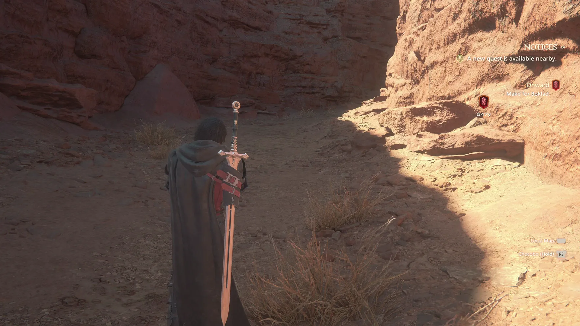 Clive arriving in Laetny’s Cleft