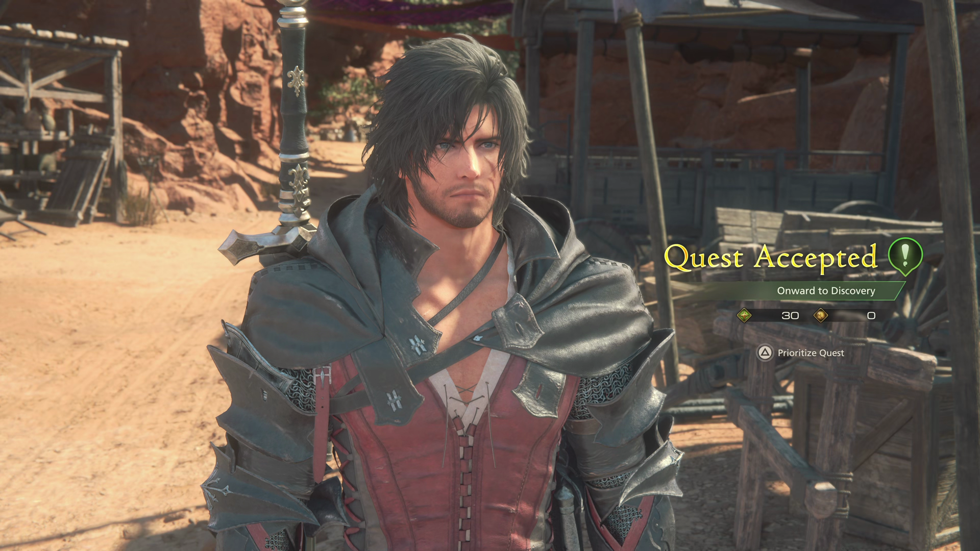 Accepting the Onward to Discovery Optional Quest from Jachym in Boklad
