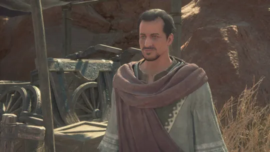 Accepting the Onward to Discovery Optional Quest from the scholar in Boklad