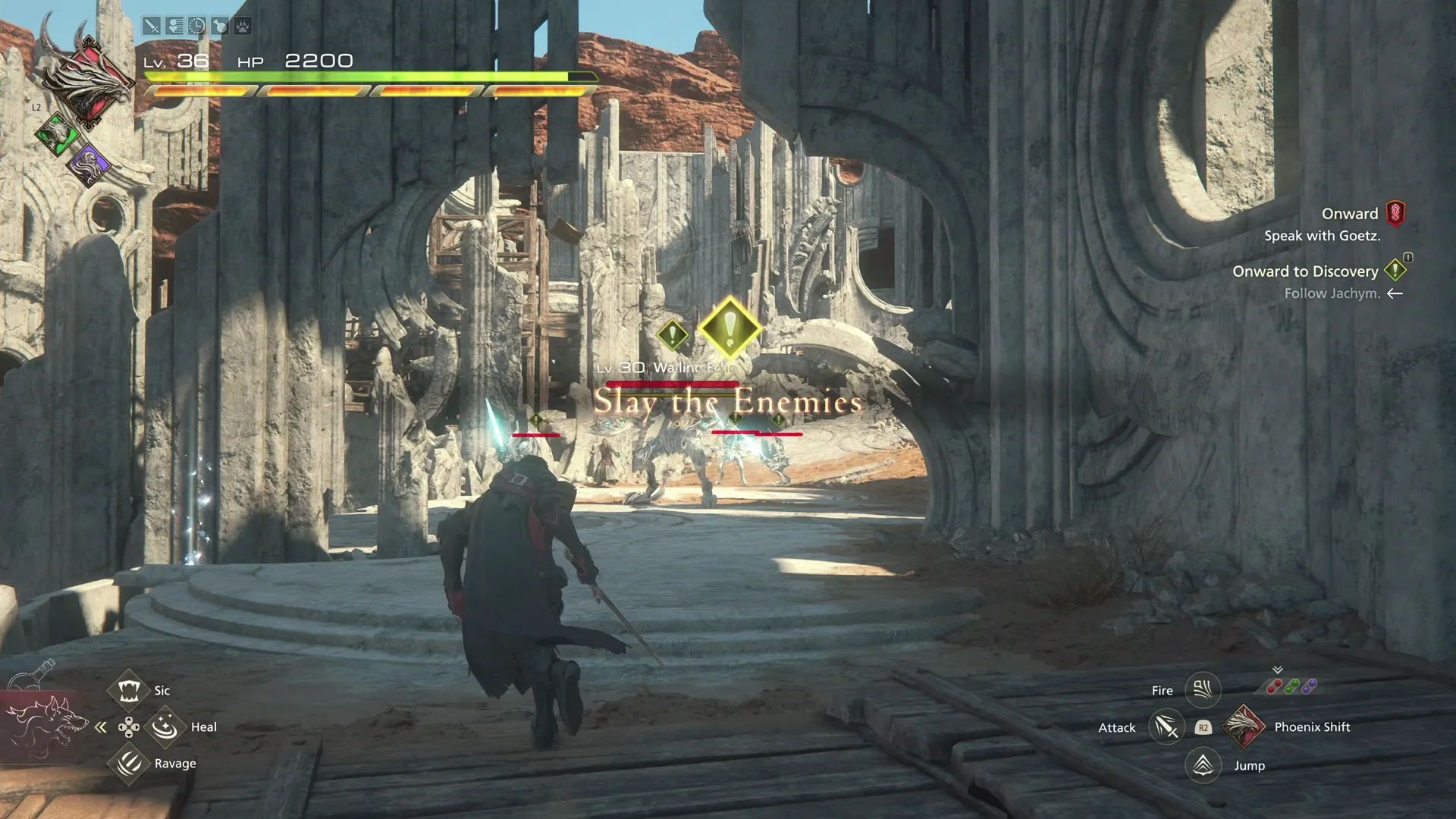 Defeating the Wailing Echo to complete the quest