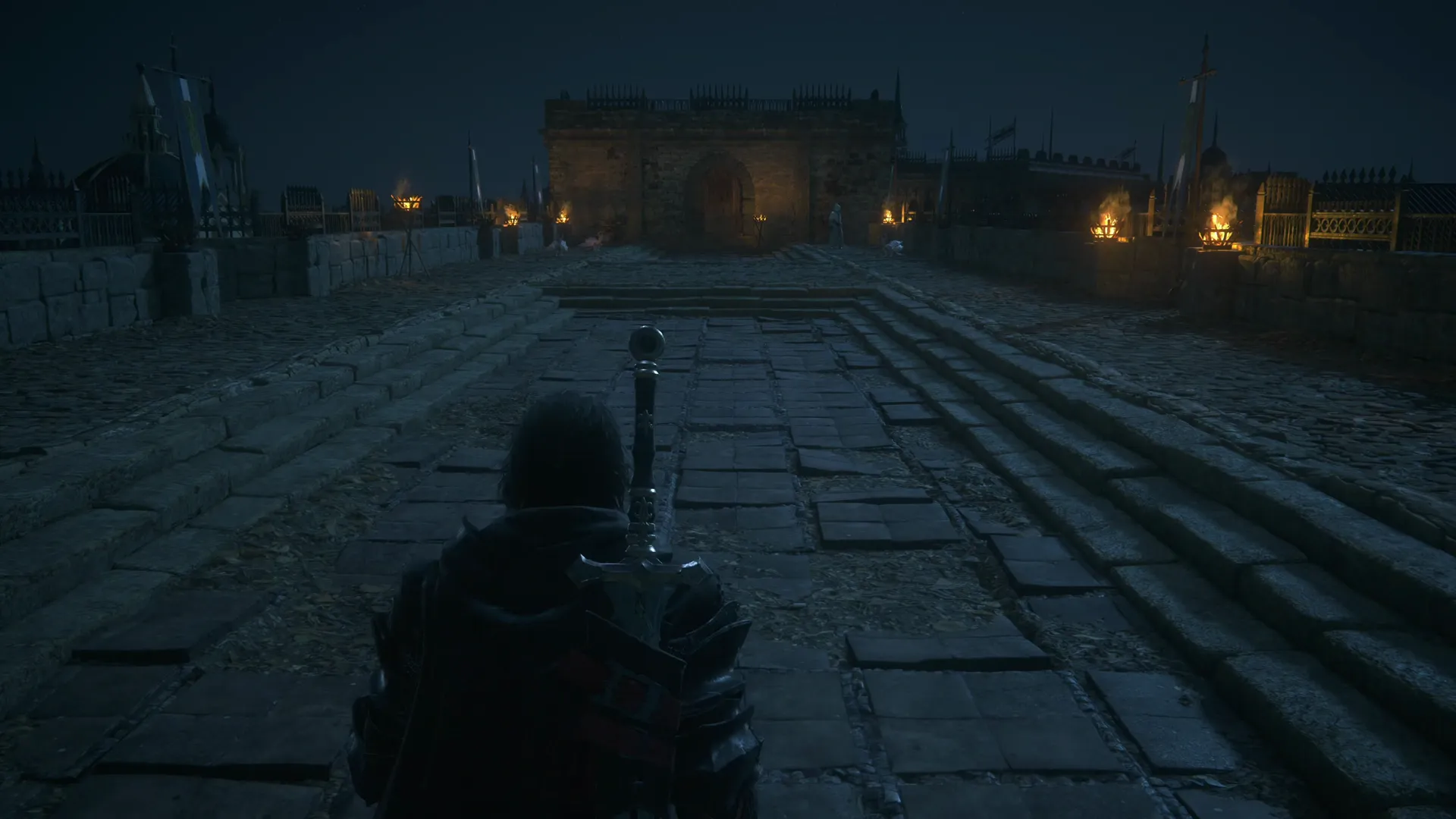 Continuing along the castle ramparts at Twinside